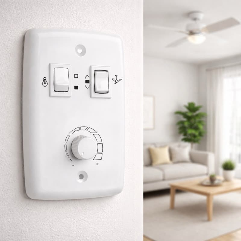Controle Velocidade Rotativo Ventilador de Teto Biv 1 lampada