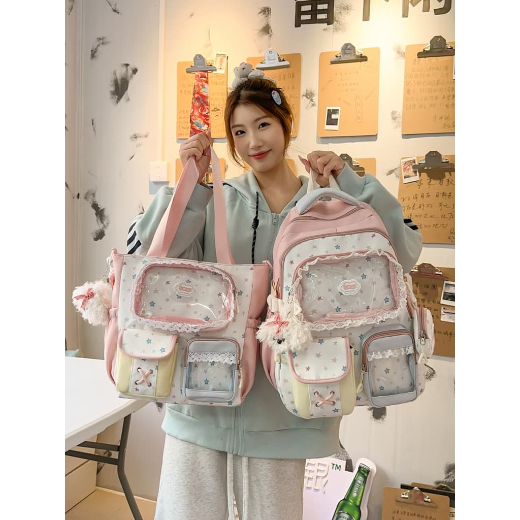 Meninas mochila meninas estudantes do ensino fundamental dois três a quatro cinco séries sexta série crianças meninas re