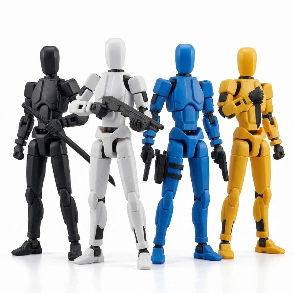Boneco Articulado Dummy 13 Impressão 3D Flexível Colecionável Geek Presente Infantil Para Presentear