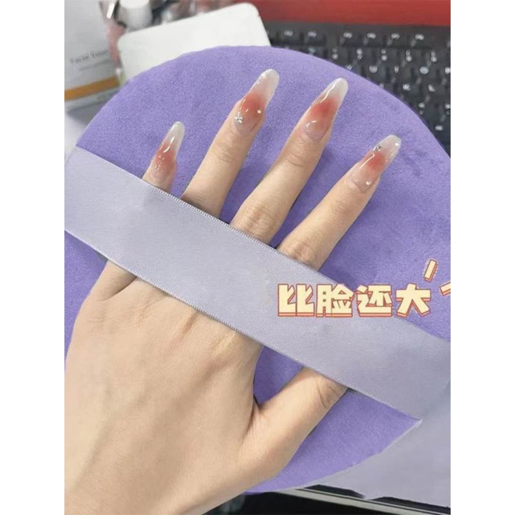 Oversized engrossado puff gigante solto puff solto puff maquiagem configuração oversized gigante macio maquiagem configu