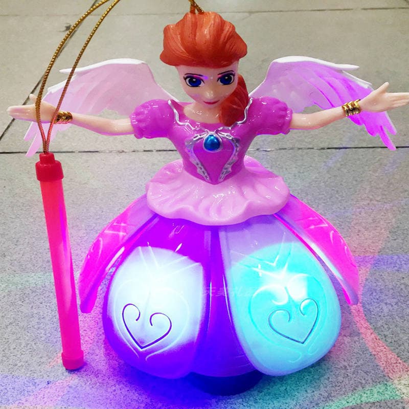 Frozen princesa lanterna brinquedo crianças Mid-Autumn Festival presente portátil dos desenhos animados luminoso cantand