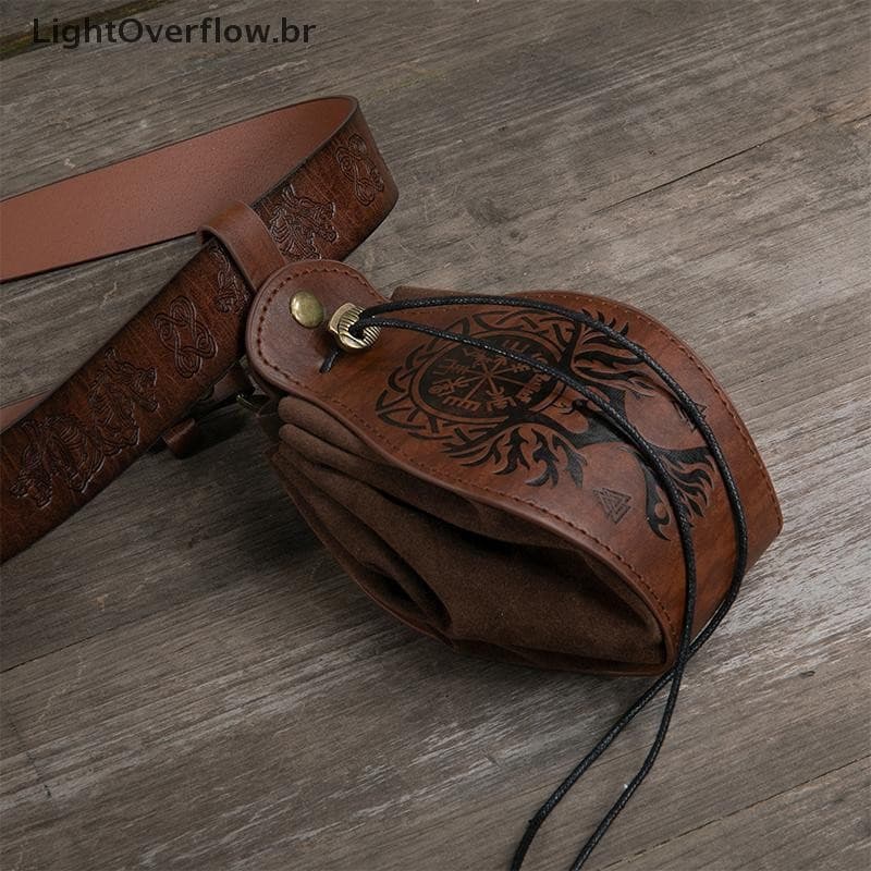 [LightOverflow] Bolsa De Couro Para Bandeja De Jogos De Dados DND Fofa Com Cordão RPG D & Idéias Presentes Moedas Acessó