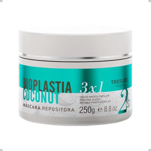 Máscara Coconut 250g Hidratação Profunda Para Cabelos - Treeliss Profissional