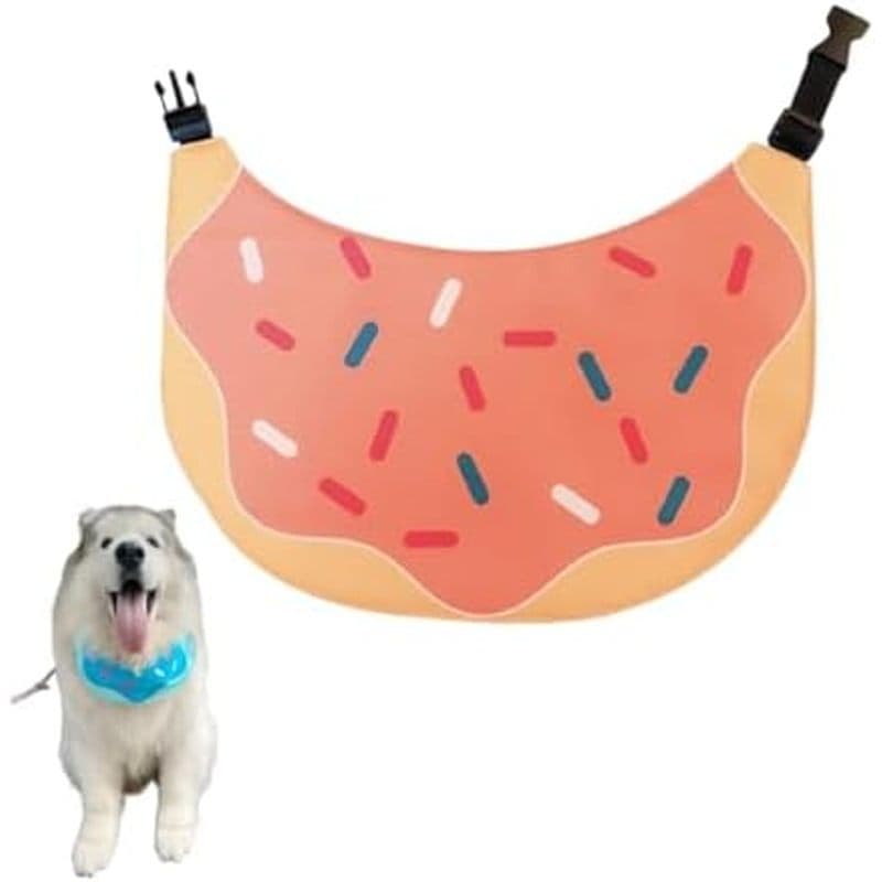 Babador Para Cachorro Do Alasca Bandana Impermeável Animais De Estimação Fofa De Desenho Animado Gato Dourado Ajustável