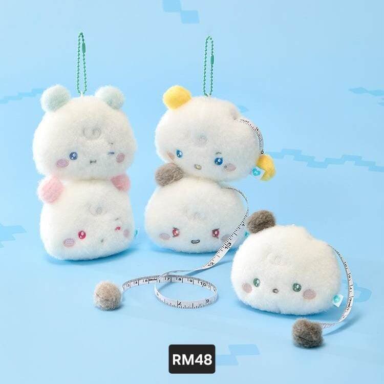 Estoque pronto Genuíno PLAVE MMMM BABY ROOM Series Fita métrica de pelúcia Chaveiro Mercadoria estrela piscante