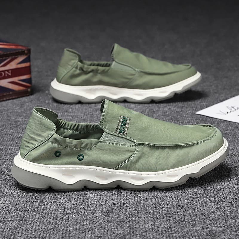 Velho pequim sapatos de pano masculino verão respirável ervilhas sapatos estilo fino um Pedal preguiçoso sapatos masculi