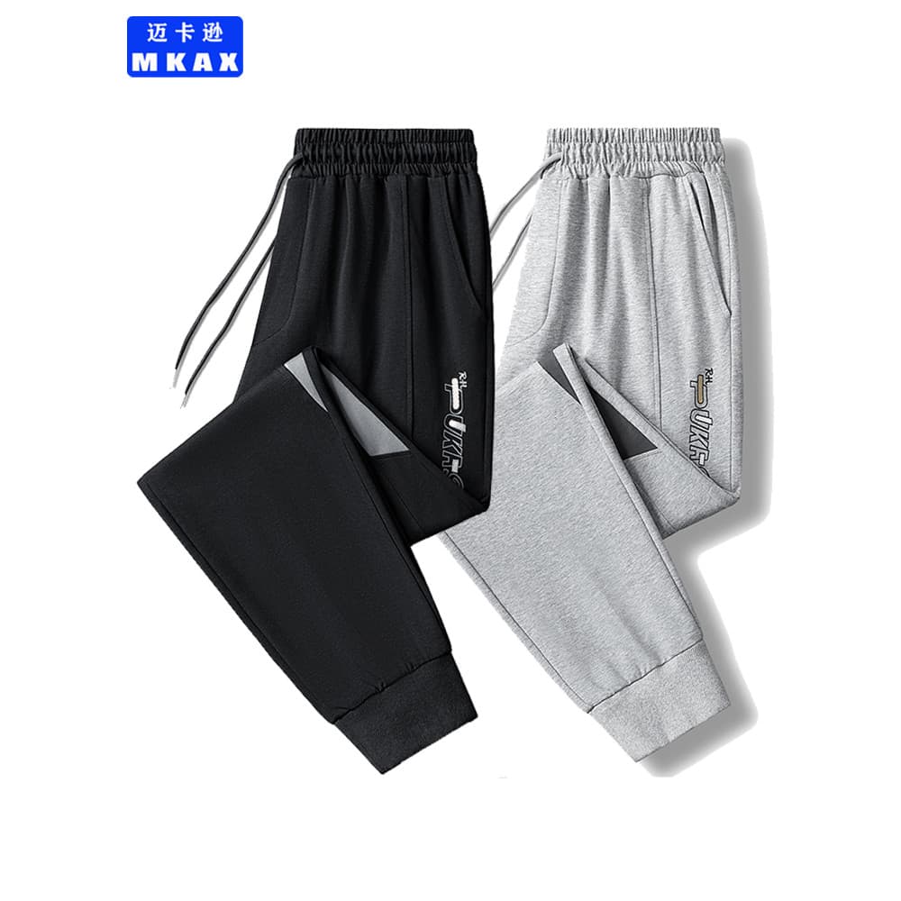 Macaron sweatpants masculino 2025 primavera novo estilo puro algodão solto na moda Leggings Casual All-Match versão solt