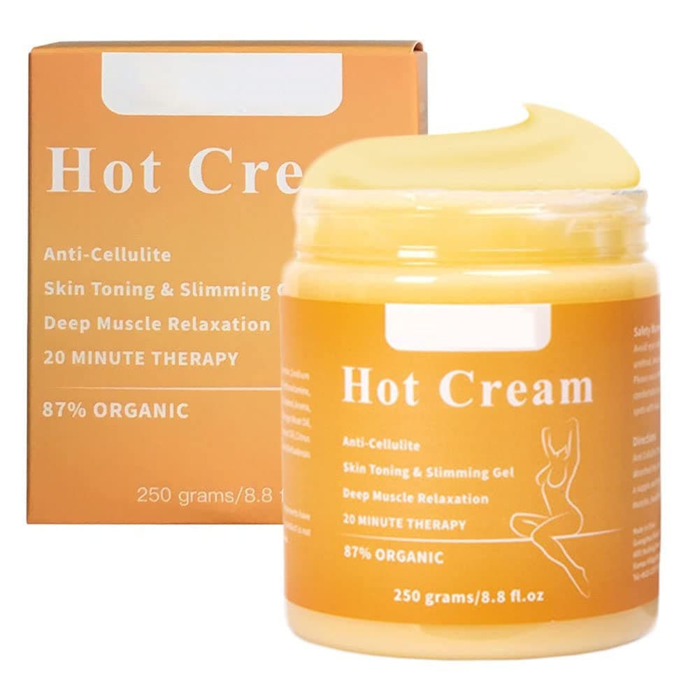 Creme Quente para Celulite e Queimador de Gordura, Creme Emagrecedor Corporal para Queima de Gordura Abdominal, Modelado