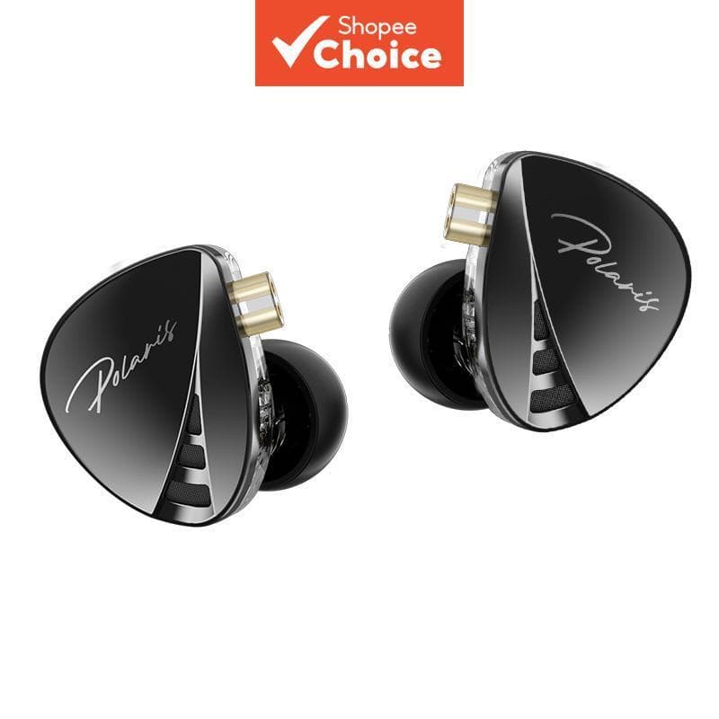 CCA Polaris Fones de Ouvido Intra-Auriculares Hi-Fi com Dois Drivers Dinâmicos, Fones de Ouvido com Fio, Ajuste em 4