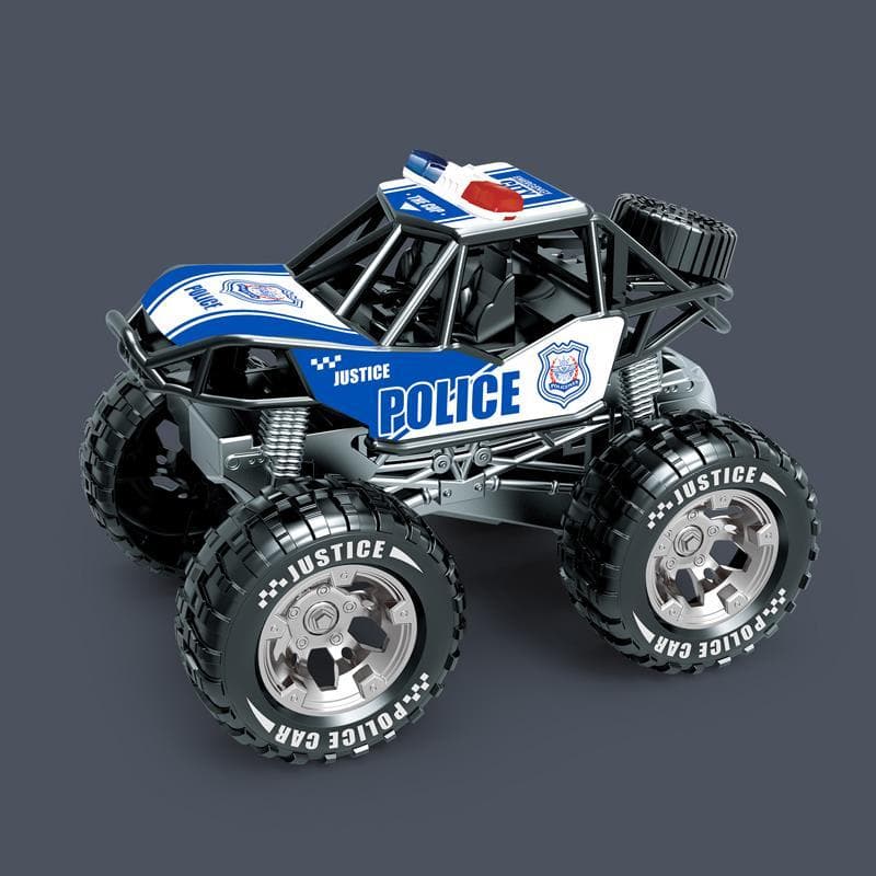 Simulação inercial escalada grande pé fora de estrada carro de polícia roda grande legal Mountain Bike modelo brinquedo