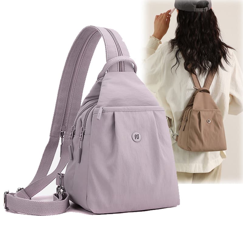 Pequena mochila feminina 2026 novo estilo moda grande capacidade saco de peito Casual All-Match multifuncional senhoras