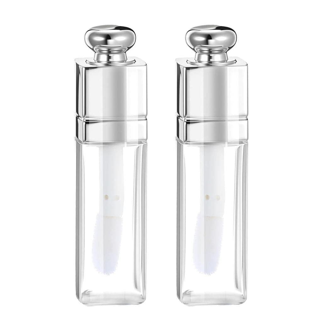 3ml Mini Tubos Vazios De Brilho Labial , Frascos Transparentes Recarregáveis De Bálsamo Recipientes De Batom , Recarregá