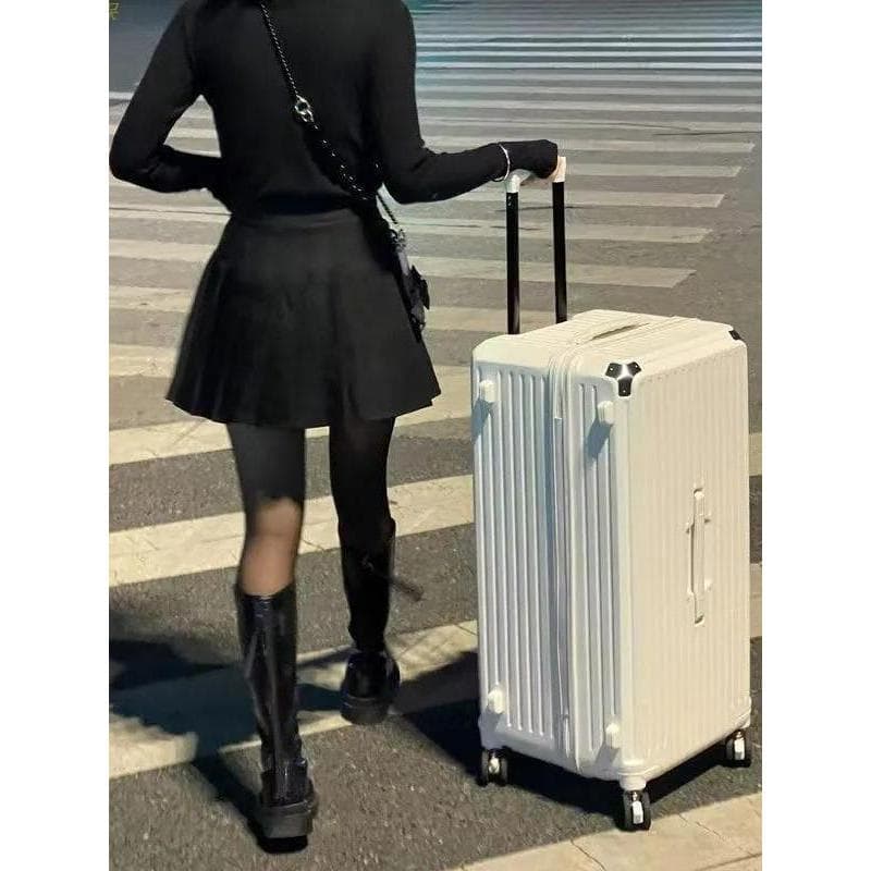 133cm grande capacidade japonês engrossado mala influenciador trole caso roda Universal mala lazer viagem combinação blo