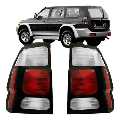 Par Lanterna Traseira Pajero Sport 2000 A 2004 Cristal