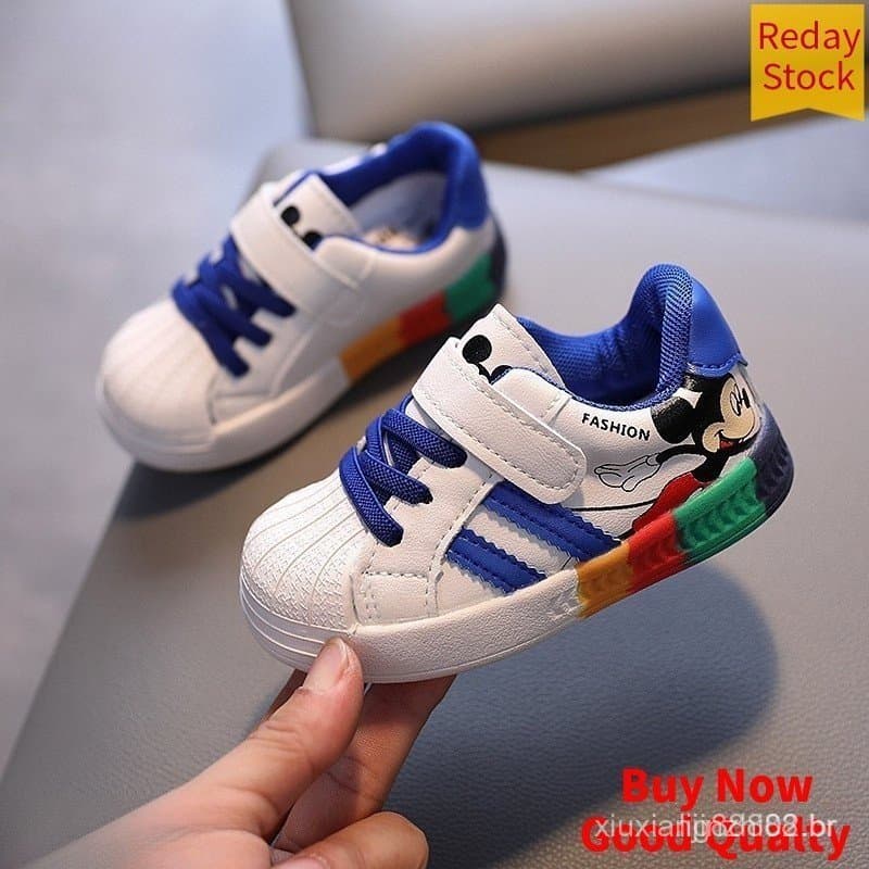 Tênis Disney Mickey para Meninos e Meninas, Calçados Esportivos Infantis Casuais para Outono e Inverno, Respirável 3LMW