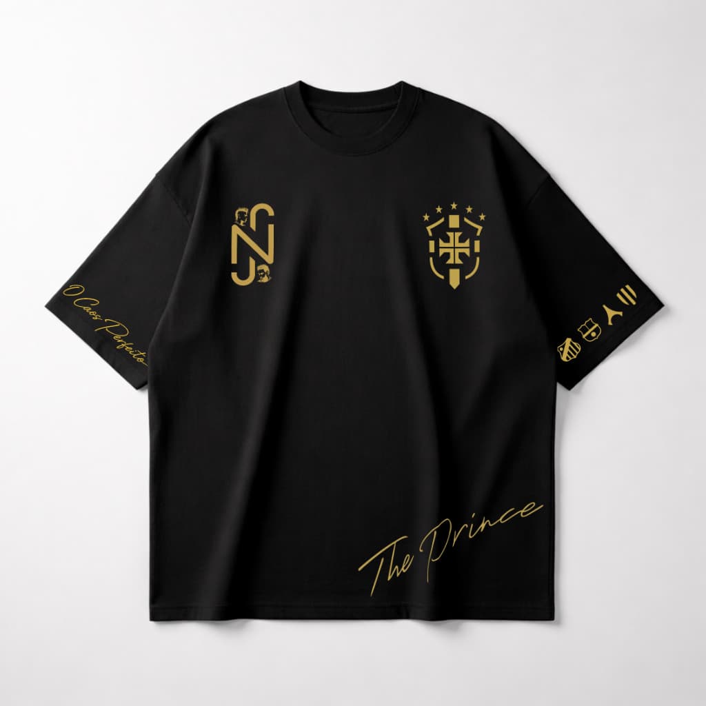 Camisetão Neymar Junior Edição The Prince Esportiva Menino Ney 100% ALGODÃO