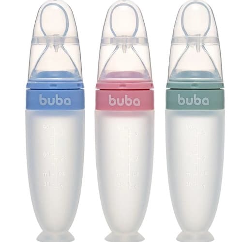 Buba Colher Dosadora Em Silicone Com Ventosa Introdução Alimentar Buba