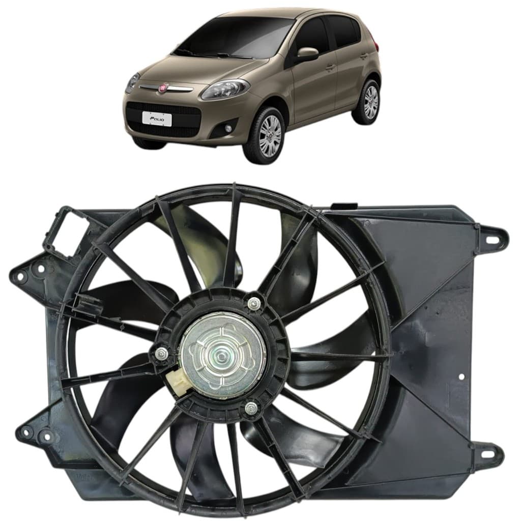 Ventoinha e Defletor Fiat Palio 1.6 Tritec 2012 A 2017 Com Ar