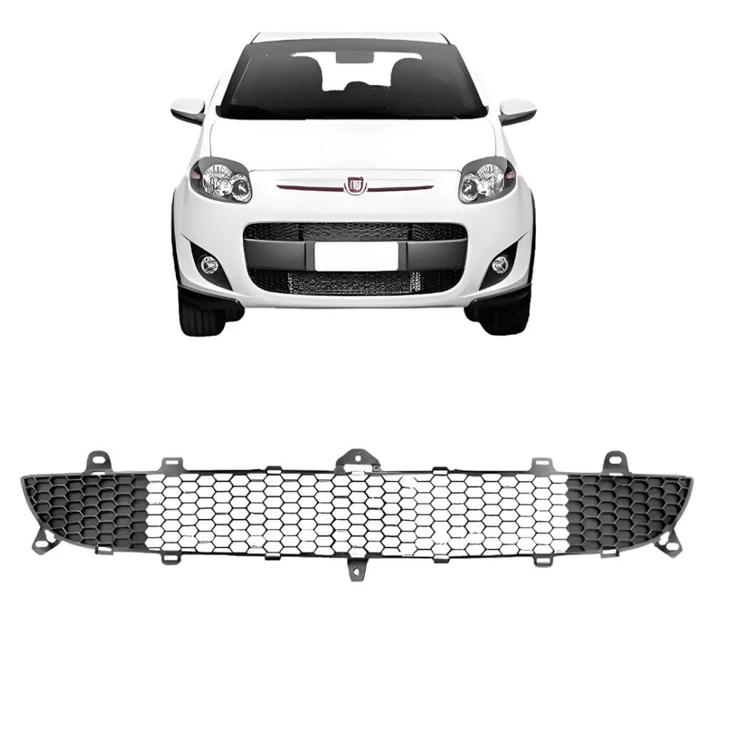 Grade Central Inferior Palio G5 2012 A 2017 Cinza