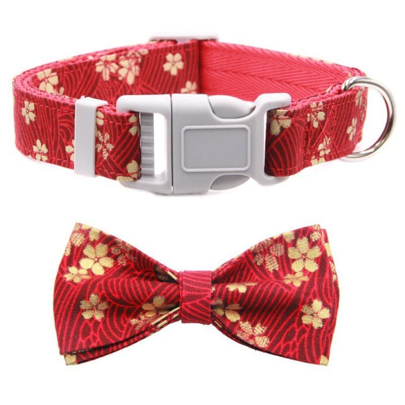 Coleira para cachorro de estimação, coleira para cachorro, gravata borboleta fofa, grande, médio e pequeno, pelúcia, Gol