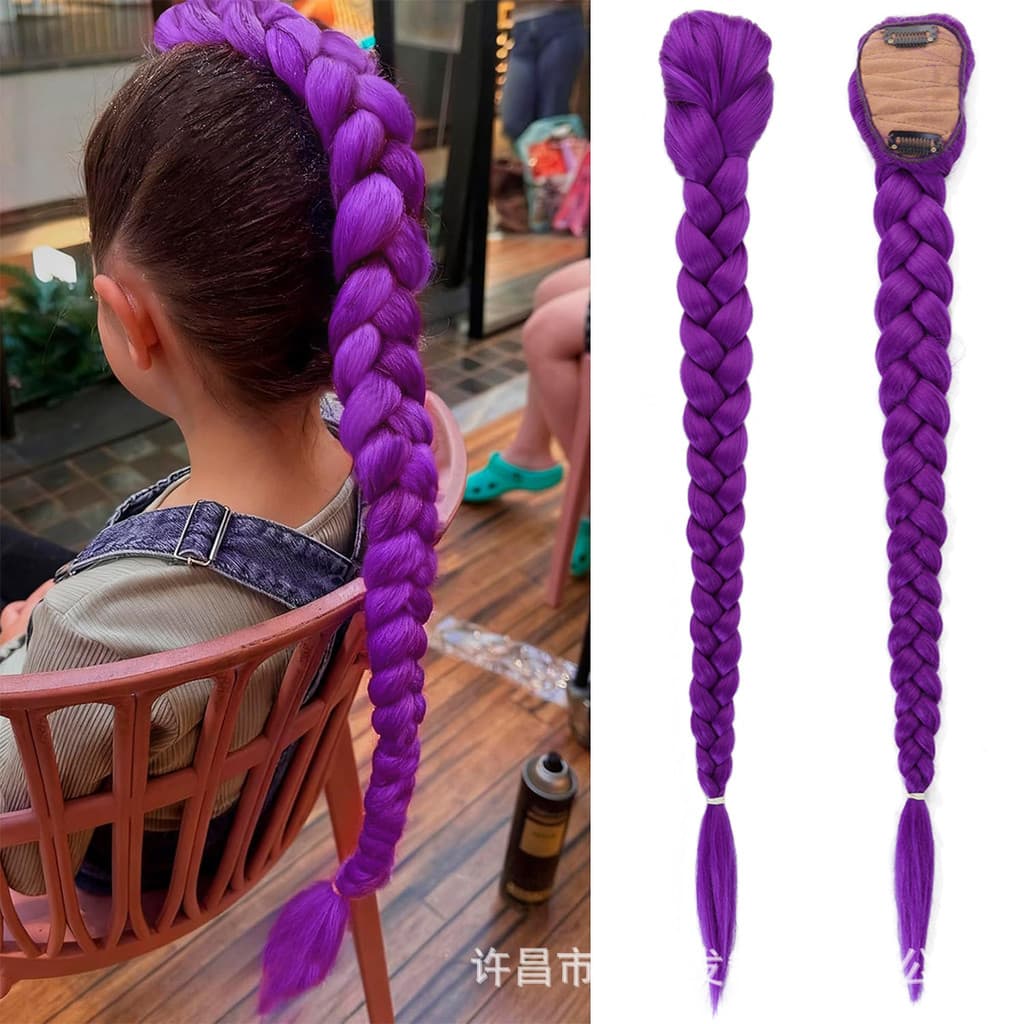 Kpop Design Cosplay Hair Braid Hairpieces Fantasy Warriors