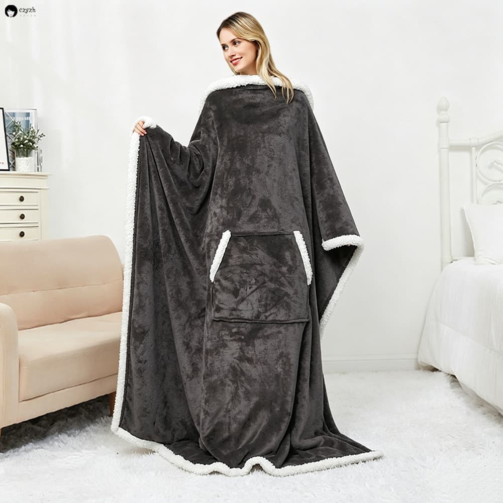 Cobertor Quente De Bolso Para Pés Inverno , Lavável À Máquina E Fácil De Manter Diariamente . Relaxamento Do Sofá Da Sal