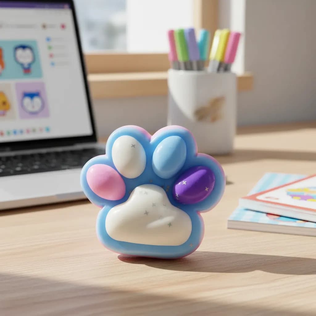 Squishy Patinha Anti Stress E Ansiedade Super Macio Colorido