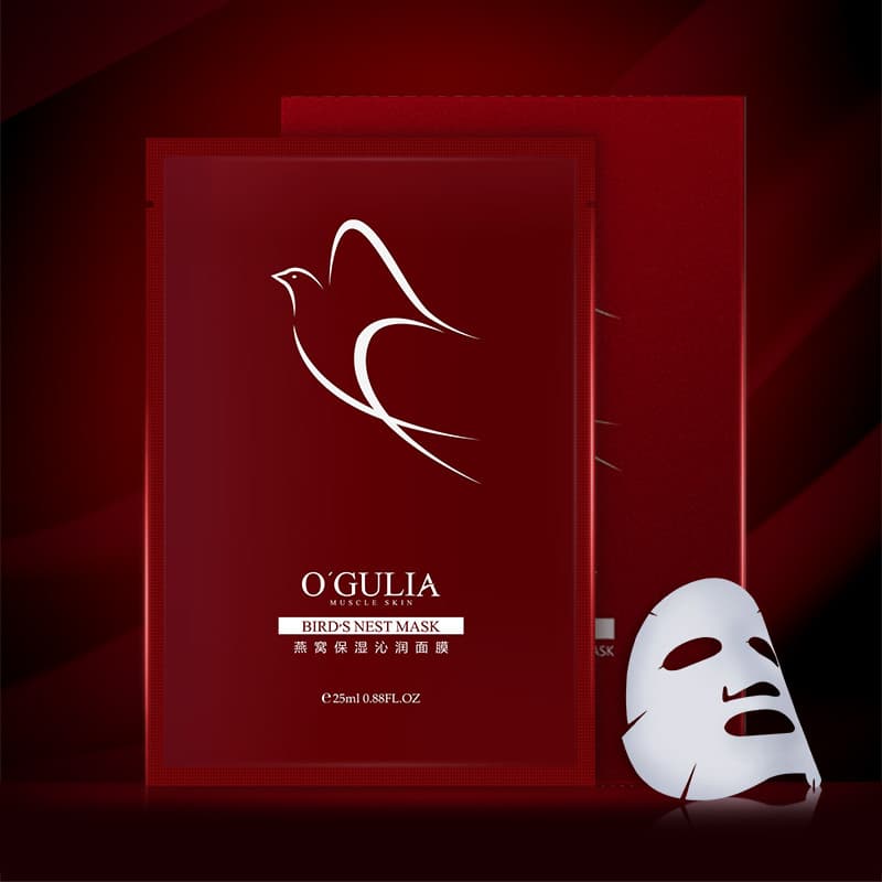 Agulia Bird's Nest Máscara Hidratante Hidratante Aperto Fique acordado até tarde Cuidados com a pele Máscara genuína Pat