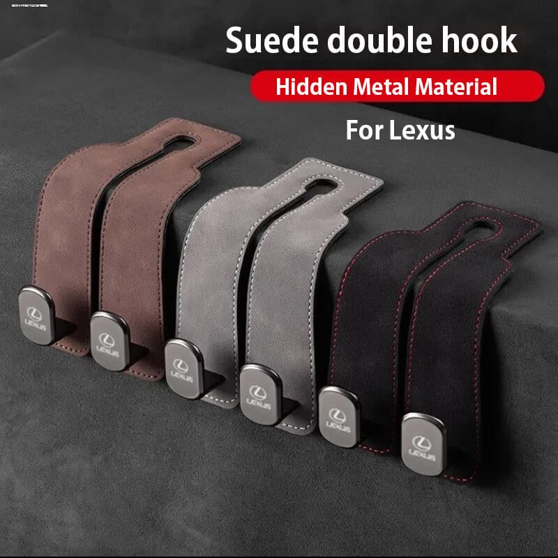 Para Lexus Novo Carro Camurça Gancho Ganchos Duplos IS250 CT200H ES250 GS250 LX570 NX200T RC200T RX300 RX330 RX350