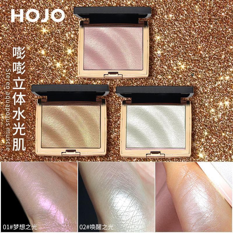 Sereia Ji alto brilho Blush contorno três-em-um paleta iluminando rosto perolado carne de porco gado paleta de sombras