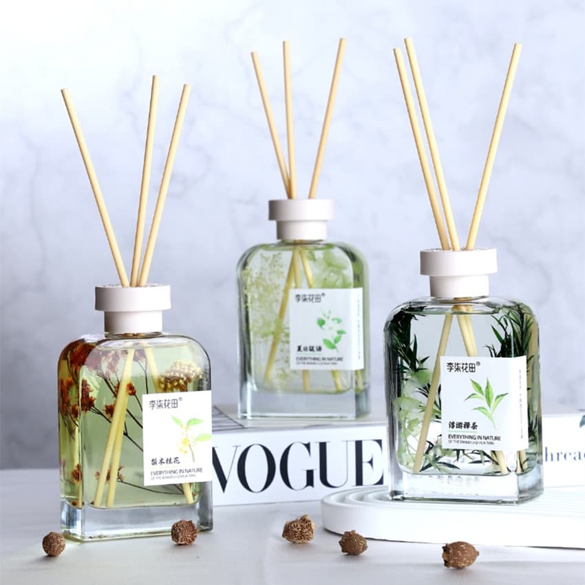 Li Qi Huatian Mobiliário doméstico Aromaterapia sem fogo Fragrância de longa duração Planta natural Fragrância natural T