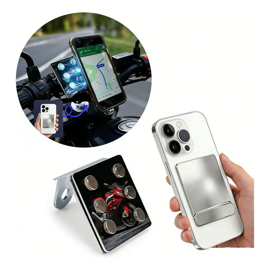 Suporte Para Celular Moto Extra Forte 6 Imãs Motocicleta