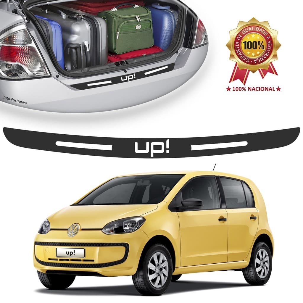 Soleira de Porta Malas Adesivo Protetor Vw Up Universal Carro personalizado