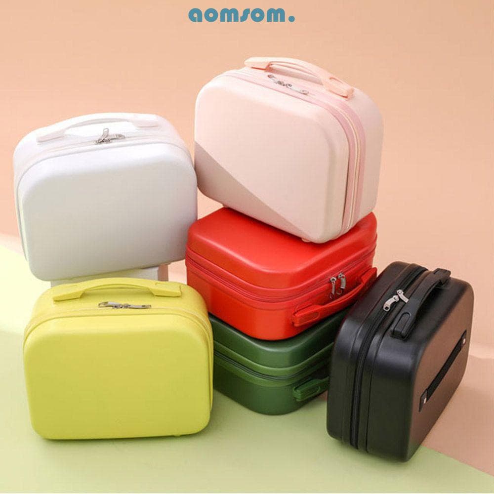 AOMSOM Mini Mala 14 Polegadas Viagem Curta Bagagem De Maquiagem
