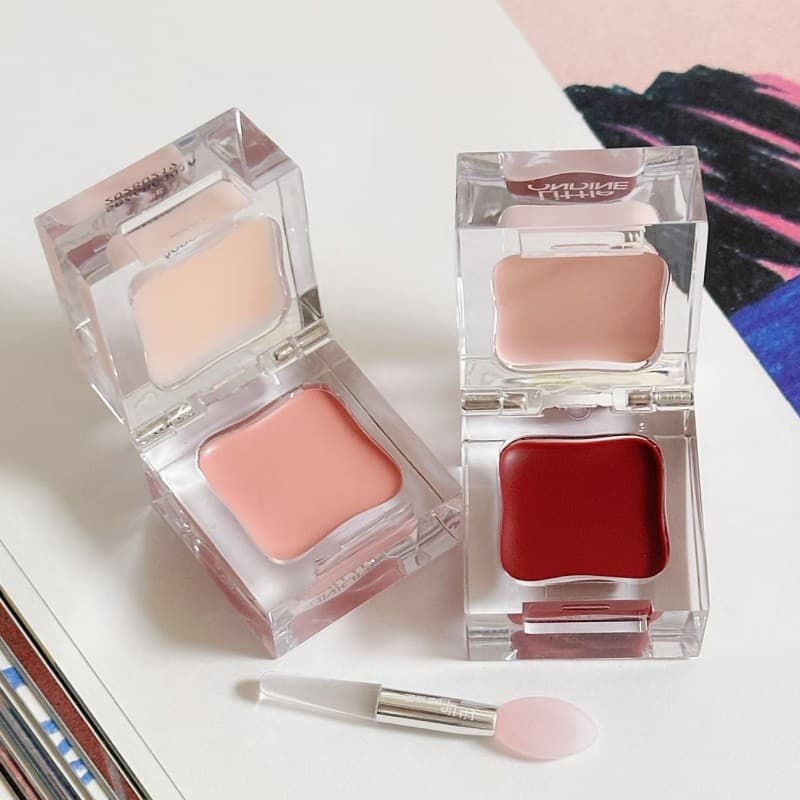 Little Austin Ice Cube Series Blush Efeito Duplo Lip Cheek Gloss Destaque One Piece Multiuso Lip Gloss Iniciante Puro De