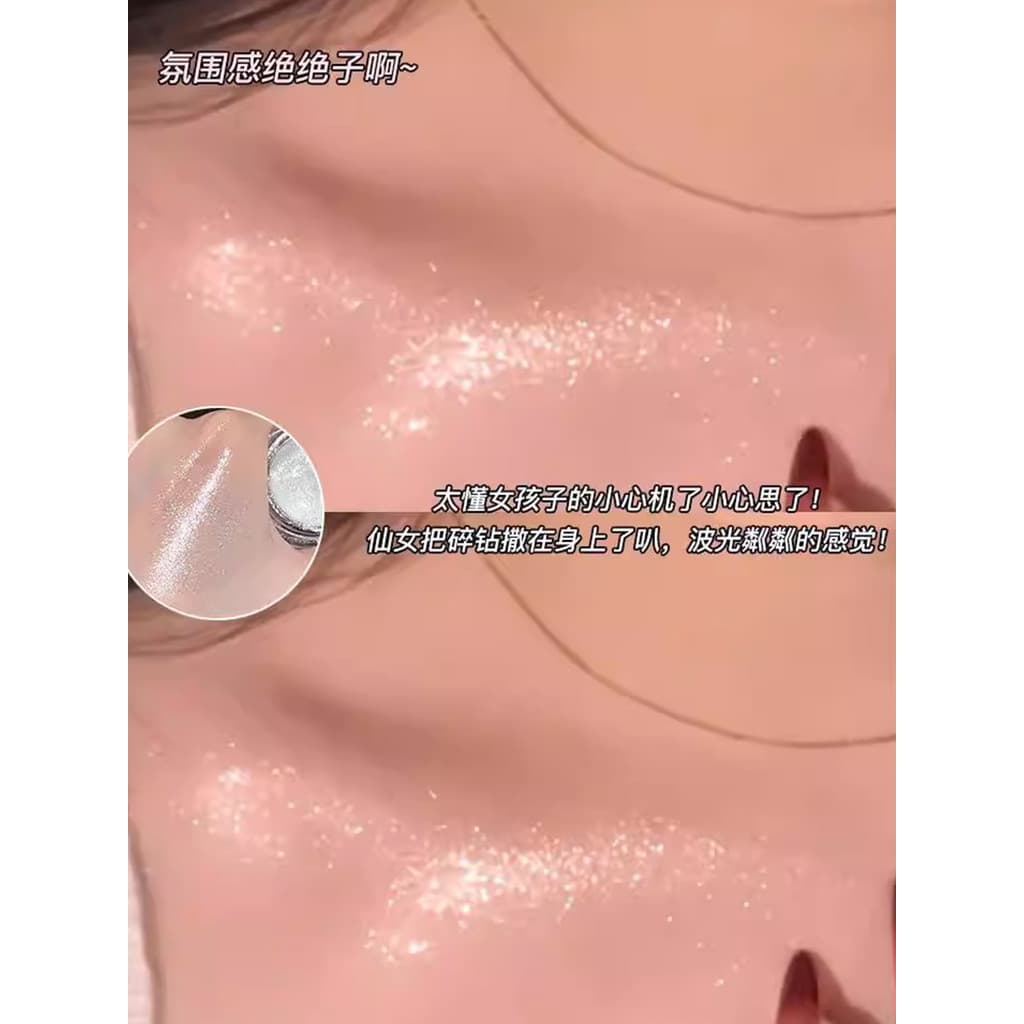 Creme de sombra estrelado perolado fino brilhante cor sólida maquiagem diária dos olhos baixa saturação piscando sombra