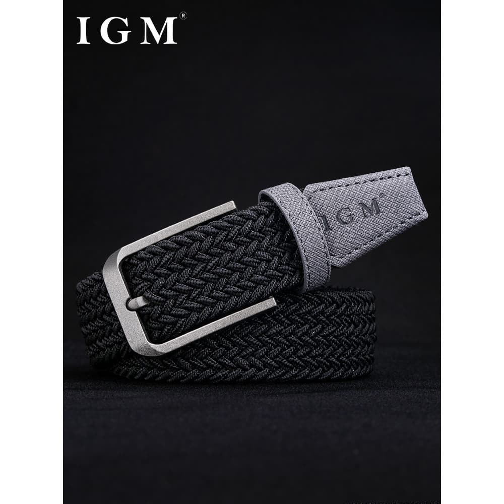 Cinto masculino de lona tecido não poroso elástico cinto masculino estudante jovens Casual cinto de treinamento militar