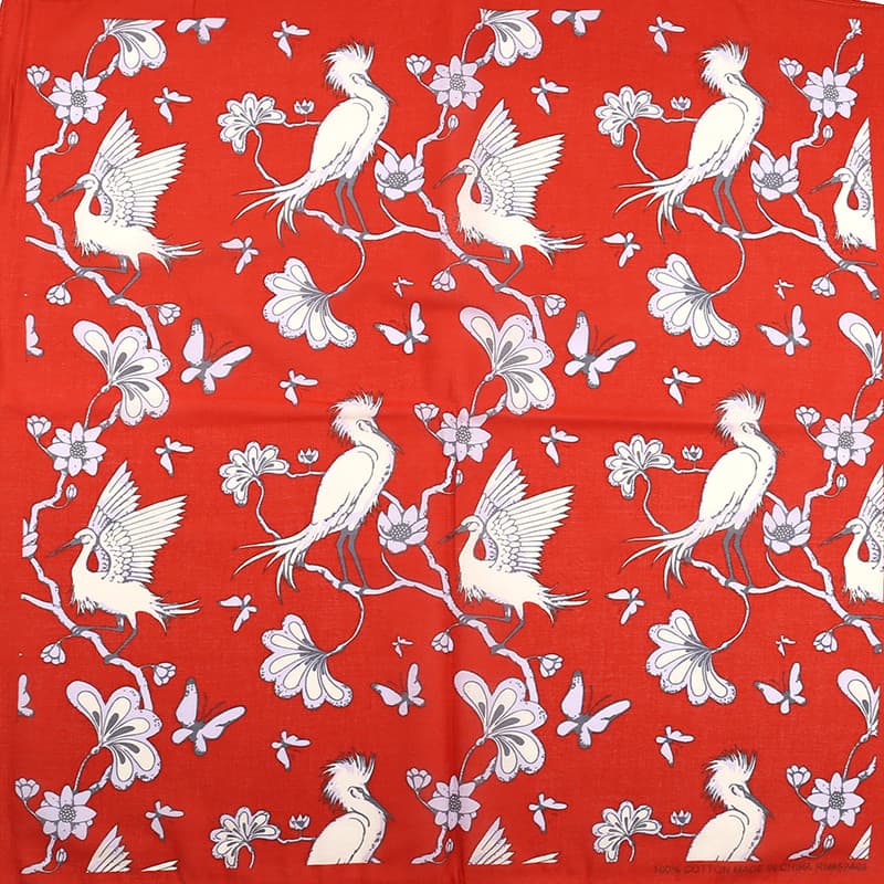 Chinês antigo bandana guindaste borboleta flor criativo quadrado Hip-Hop dança de rua esportes bandana macacão acessório