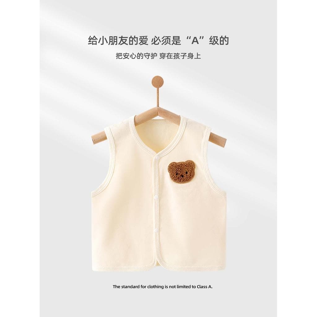 Colete roupas de bebê verão puro algodão classe um pequeno colete roupas de bebê roupas para casa colete Cardigan jaquet