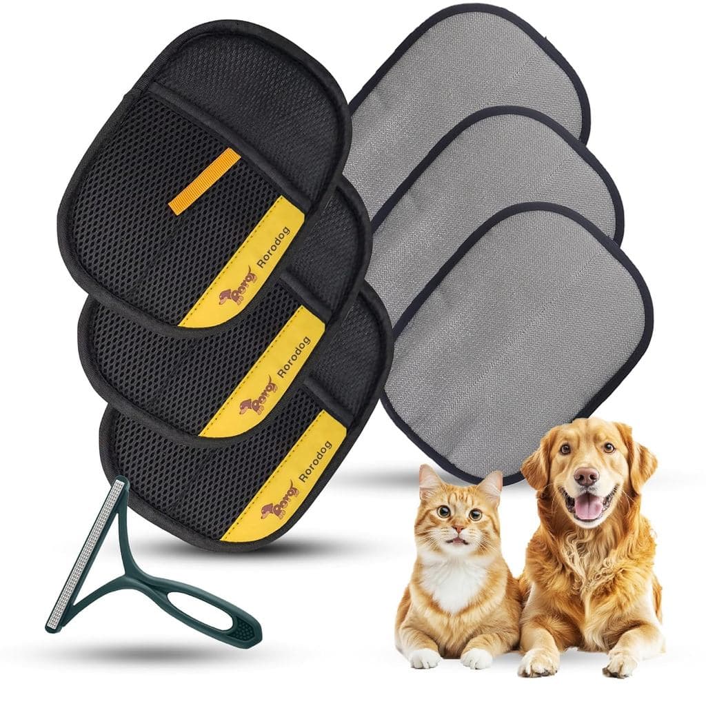 Conjunto de 3 Luvas Mágicas para Remoção de Pelos de Animais de Estimação com Ferramenta para Remover Pelos/Pelinhos – R