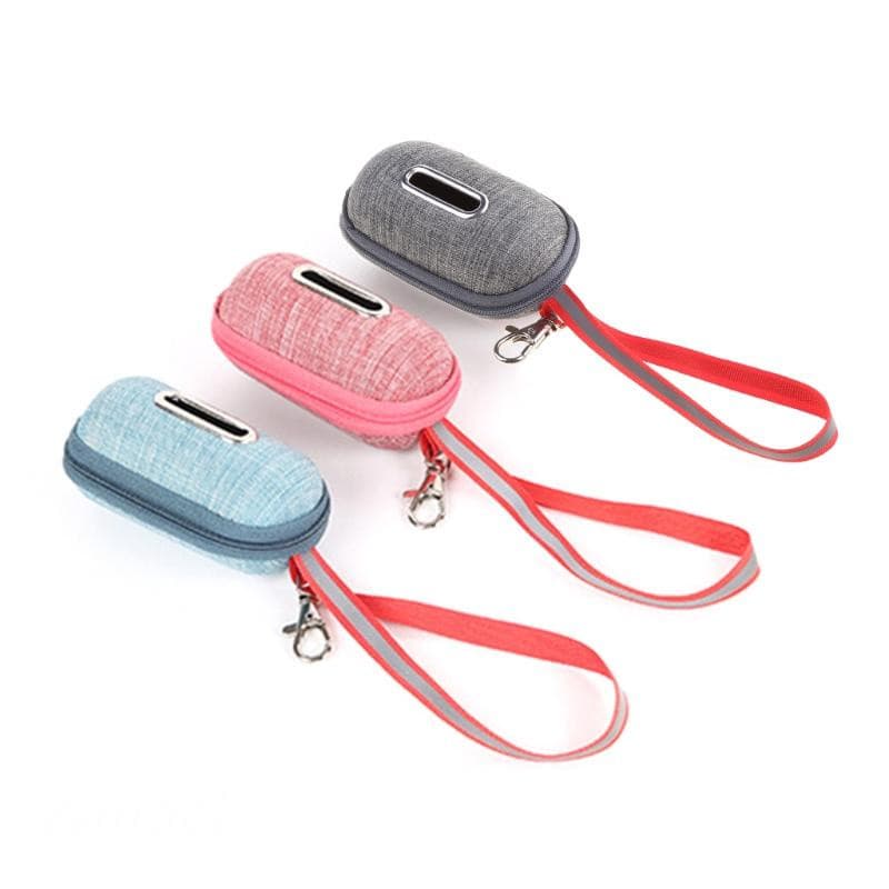 Dispensador/saco/organizador portátil/ferramenta de limpeza para filhotes/escova de corda para recolher resíduos