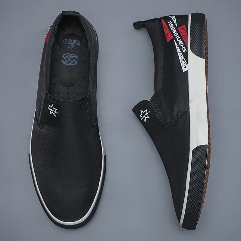 Flash novo estilo de verão sapatos de lona masculinos cor sólida refrescante fresco estilo Preppy All-Match moda masculi