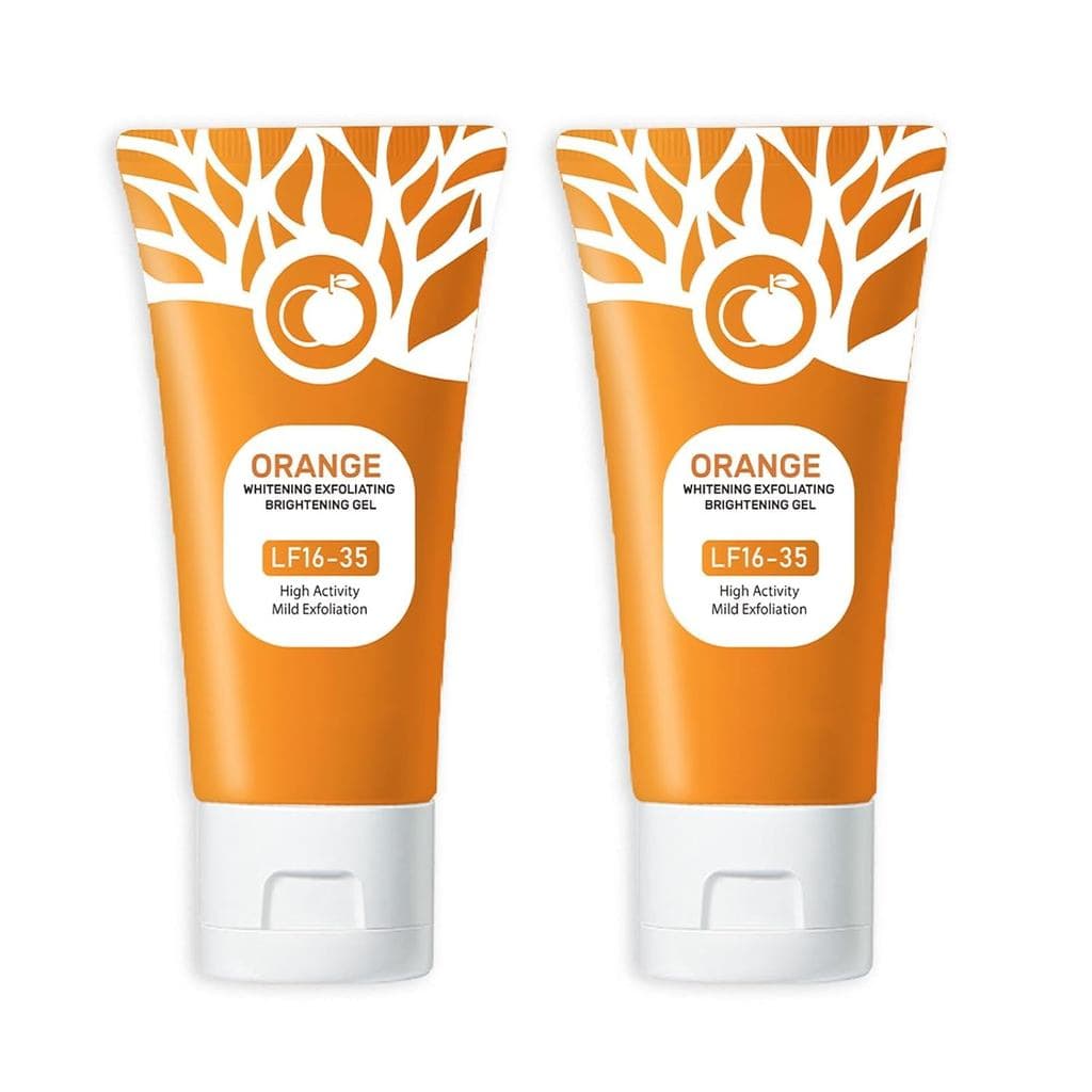 Gel Esfoliante de Laranja, Gel Hidratante para Rosto e Corpo, Esfoliante Facial Hidratante de Limpeza Profunda, Gel Esfo