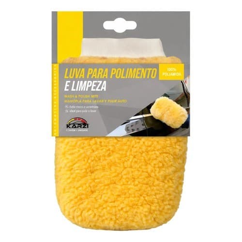 Luva Limpeza Automotiva Interna Externa Lavagem Carro Moto