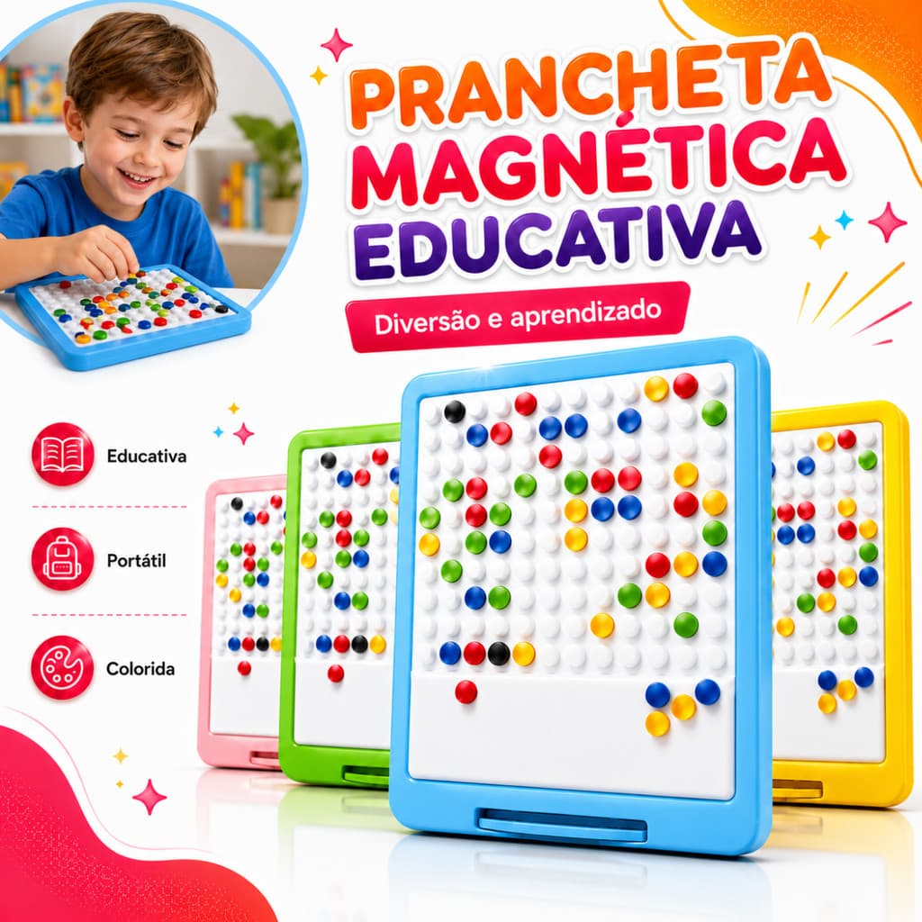 Tábua De Desenho Magnético Escrita COLORIDO Folhetos Criativos Padrão Educacional Motessori
