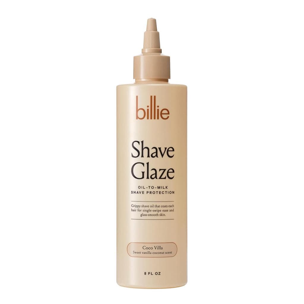 Billie Shave Glaze - Óleo de Barbear - Proteção para Barbear com textura óleo-leite - Aroma Coco Villa - 8oz