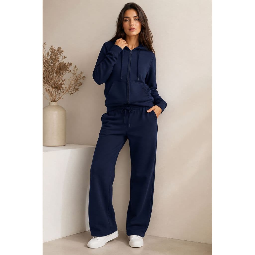 CONJUNTO DE MOLETOM FEMININO COM CAPUZ E ZIPER FACINELLI BY MOON CITY PREMIUM