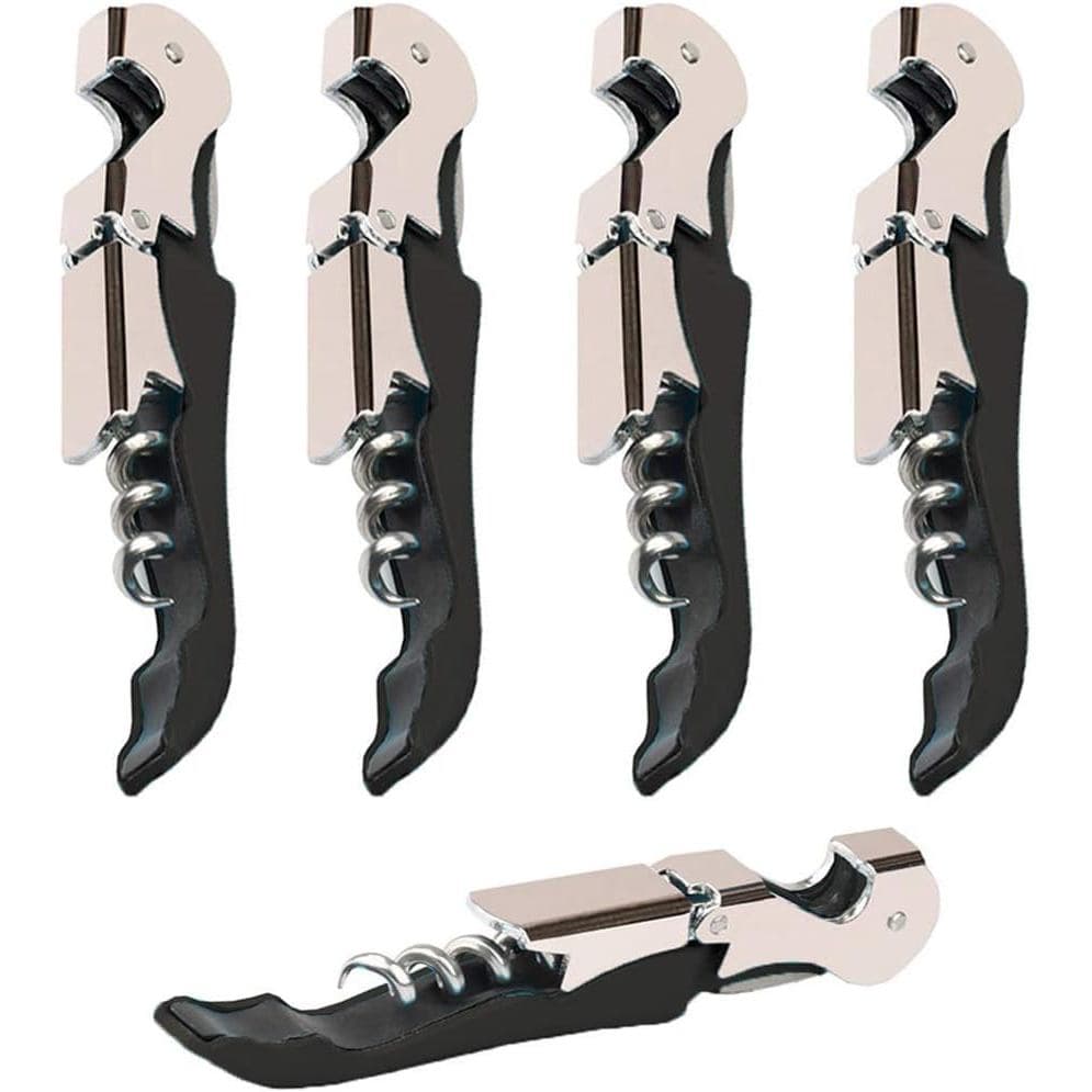 Kit-Home Conjunto Profissional de Saca-Rolhas para Garçons (4 Peças), Aprimorado com Dobradiças de Aço Inoxidável Reforç