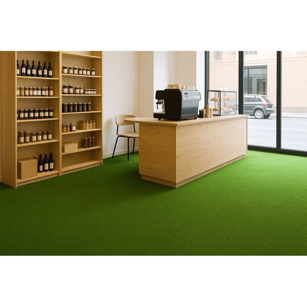 12 Unidades Grama Sintetica Decorativa Verde Peça Pronta 0,40x0,60m Sintético Polipropileno/Lastex