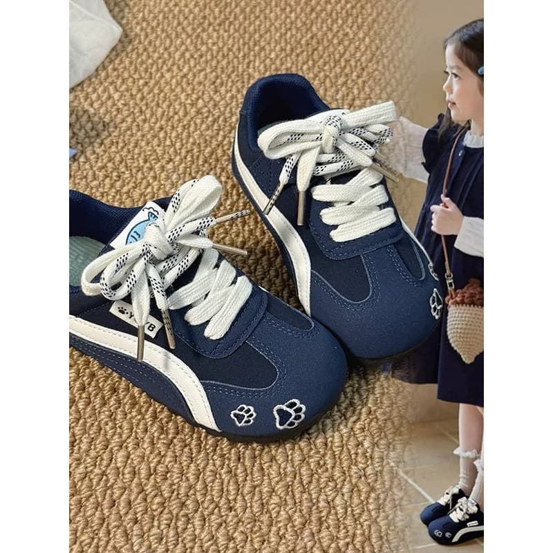 Genuíno couro genuíno meninas sapatos esportivos 2026 primavera verão novo estilo crianças sapatos brancos meninas espor